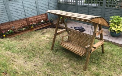 Stylish Flowers Pots and Swing.