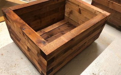 Stylish Wooden Flower Pots