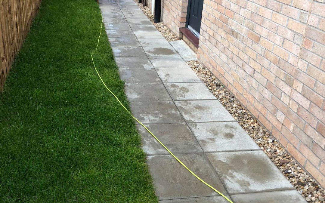 The old slabs turned into stylish garden tiles