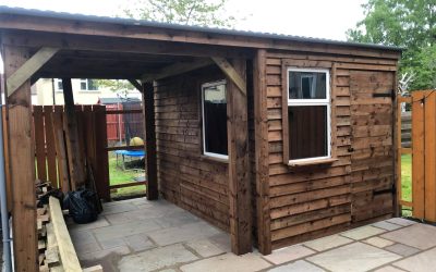 Summer House and the patio.