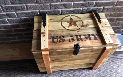 Military Wooden Chest.