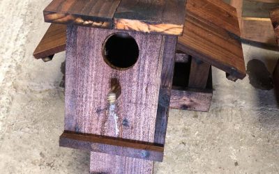 Hand-made Wooden Bird Feeders