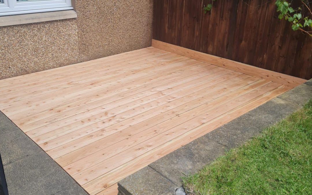 Solid Larch Decking