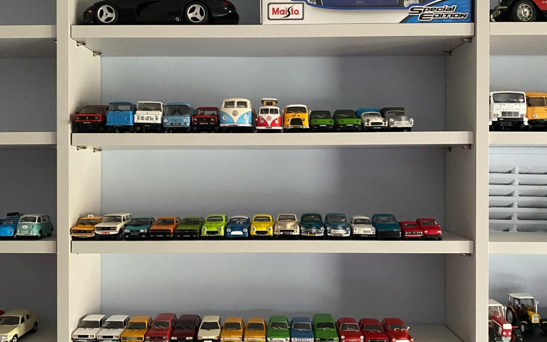 Car Showcase Your Collection on a Bespoke Wooden Shelf