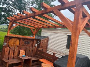Covered pergola