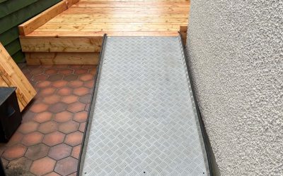 Custom Wooden Wheelchair Ramp for Home