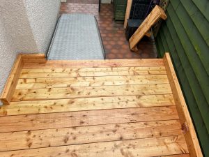 wooden wheelchair ramp