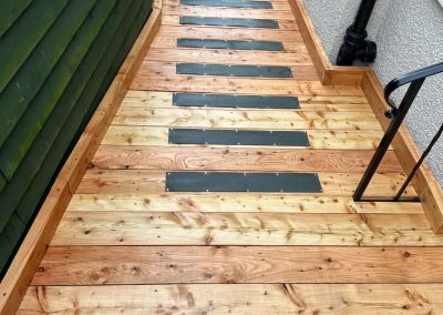 wooden wheelchair ramp