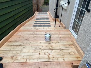 wooden wheelchair ramp